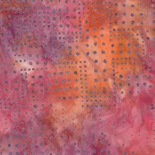 Multi Variegated Fruit Punch Dots Cotton 44″/45″ Fabric Per Yard