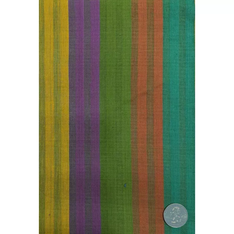 Multicolor Large Stripe Cotton Novelty COT-191-02