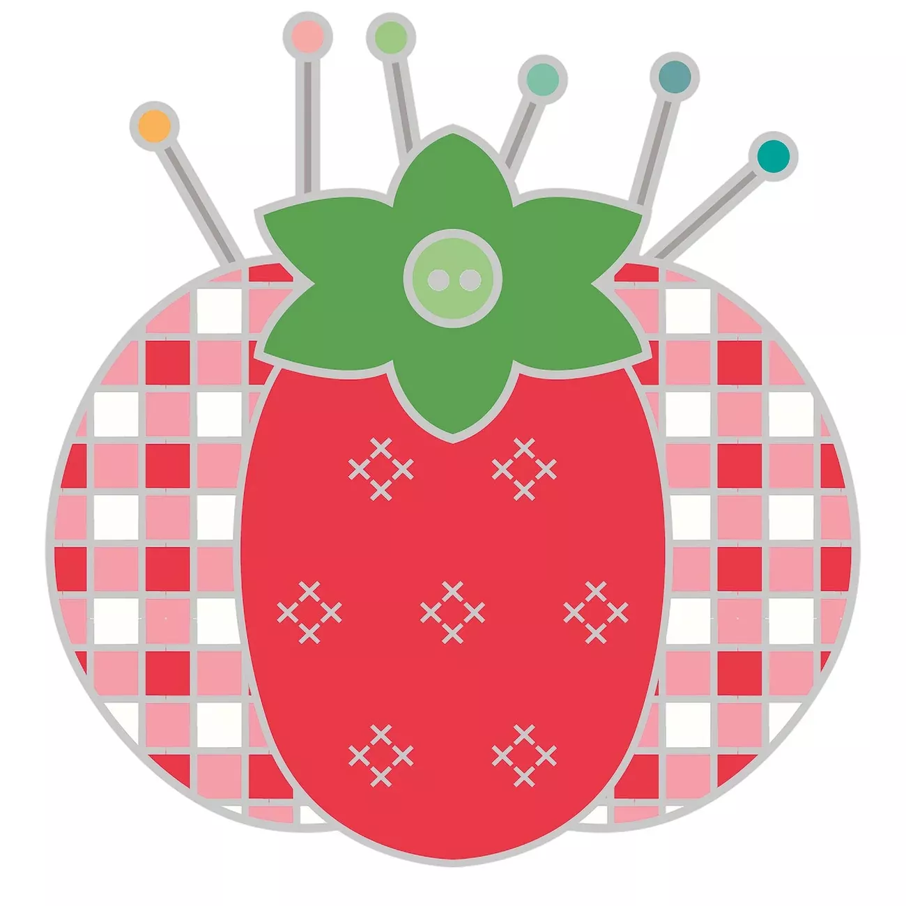 My Happy Place Tomato Pin Cushion
