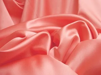 Mystique Satin Fabric - Fiesta Coral