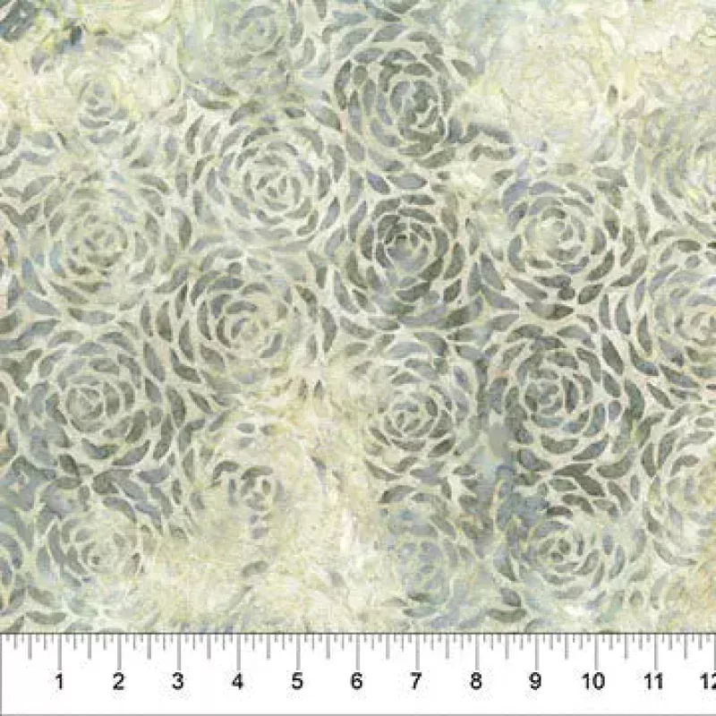 Natural Grey Changes In Seasons Cotton Batik44″/45″ Fabric Per Yard