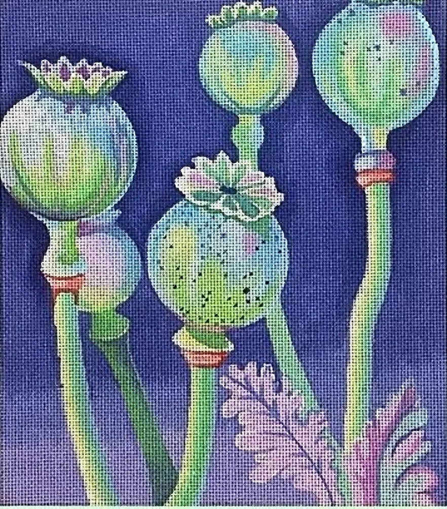 Needlepoint Handpainted Brenda Stofft Promise of Spring 8x9