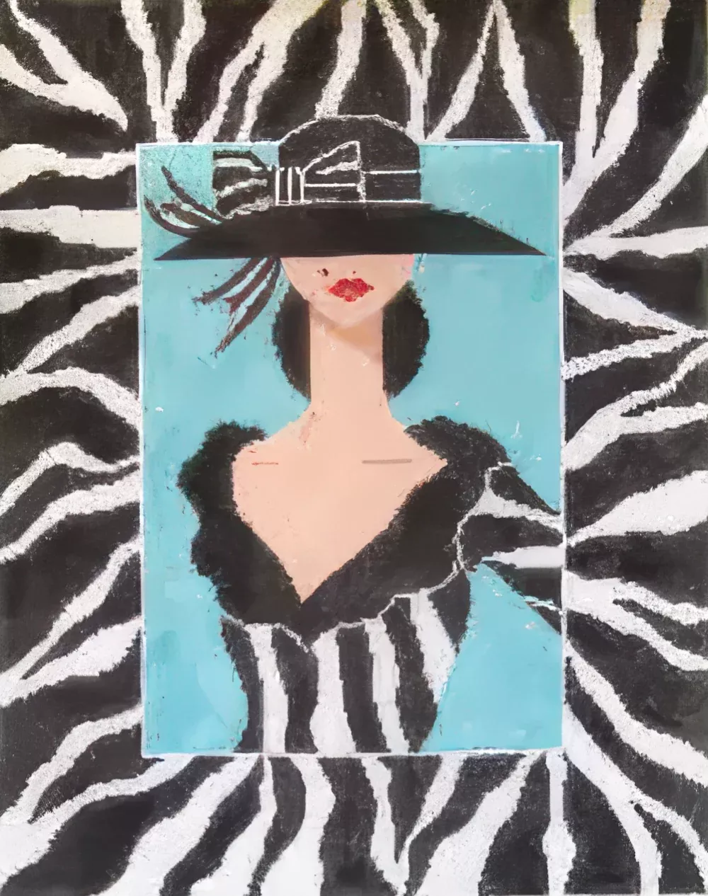 Needlepoint Handpainted CBK Tres Chic 10x12