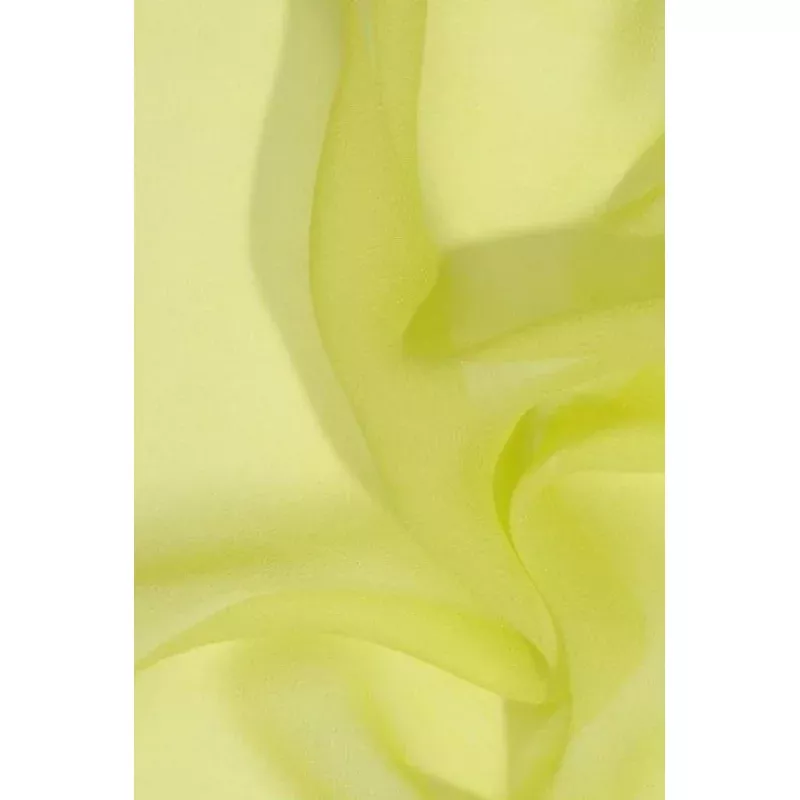 Neon Green Silk Georgette Fabric