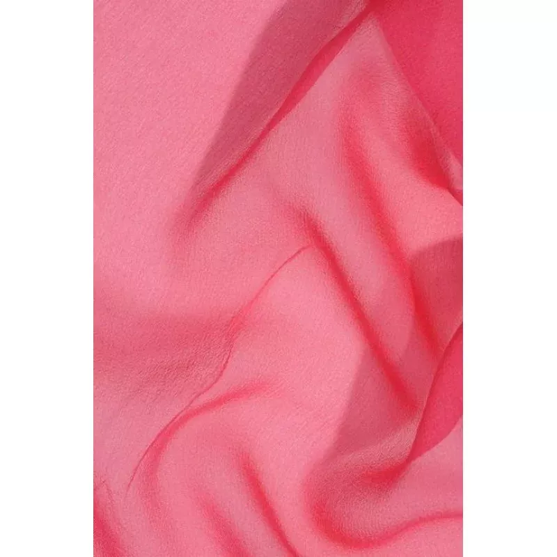Neon Rasberry Silk Georgette Fabric