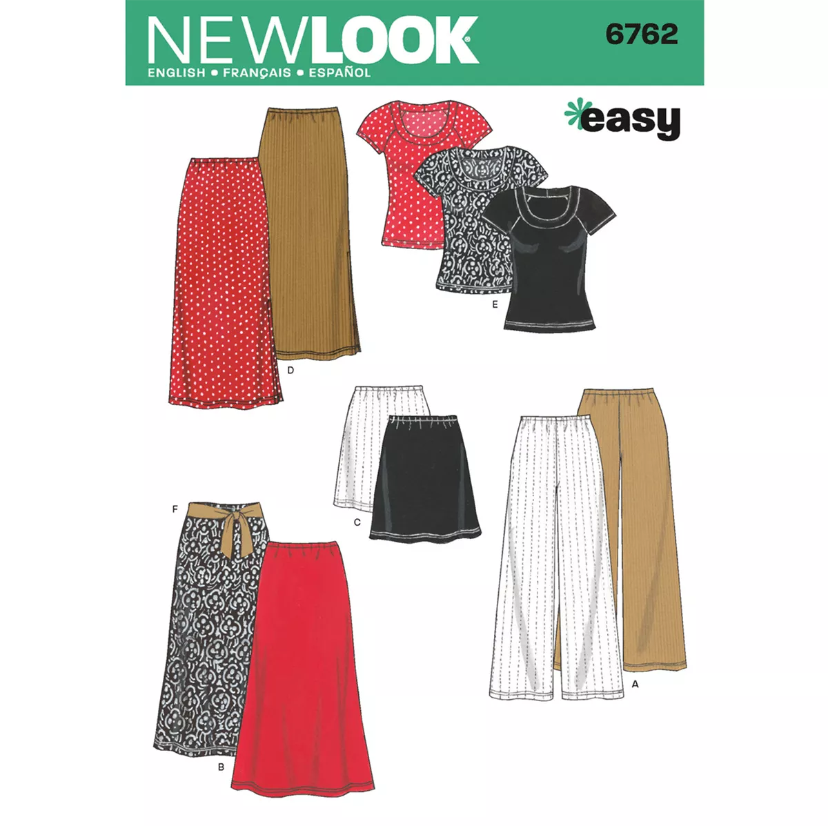 New Look #6762 - Misses' Separates Sewing Pattern