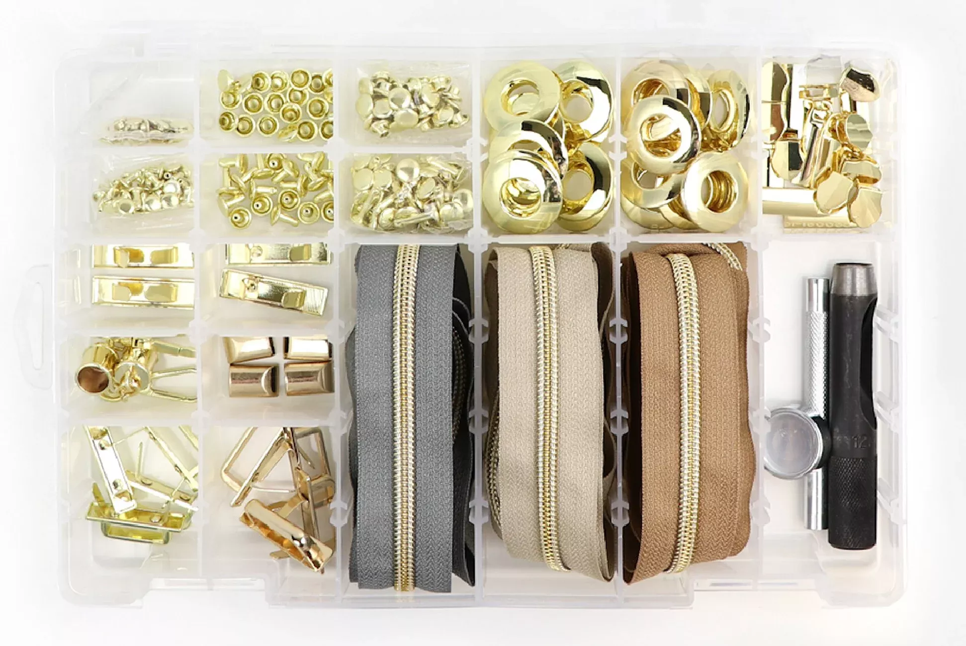 Next Level Hardware & Zipper Set Gold