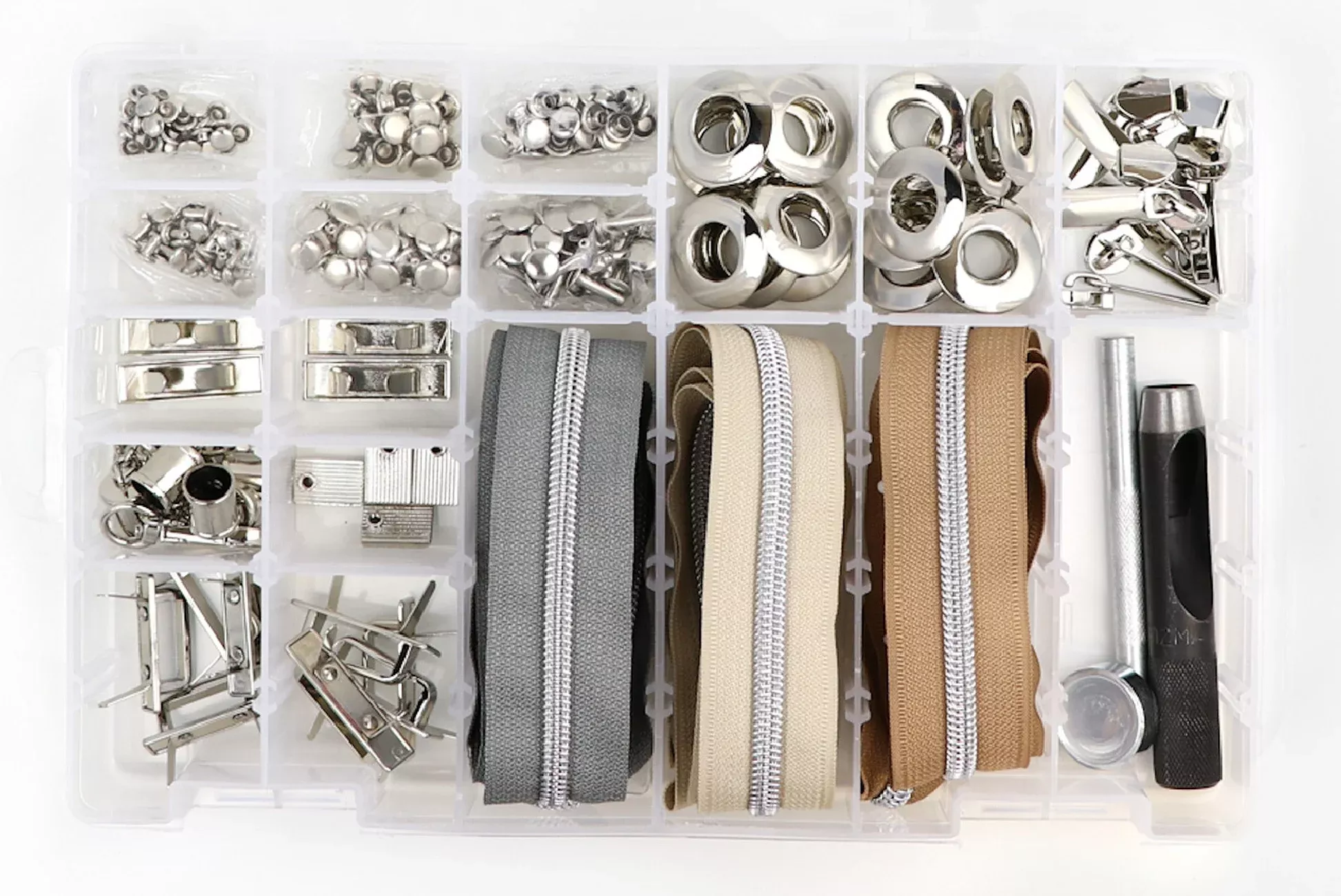 Next Level Hardware & Zipper Set Nickel