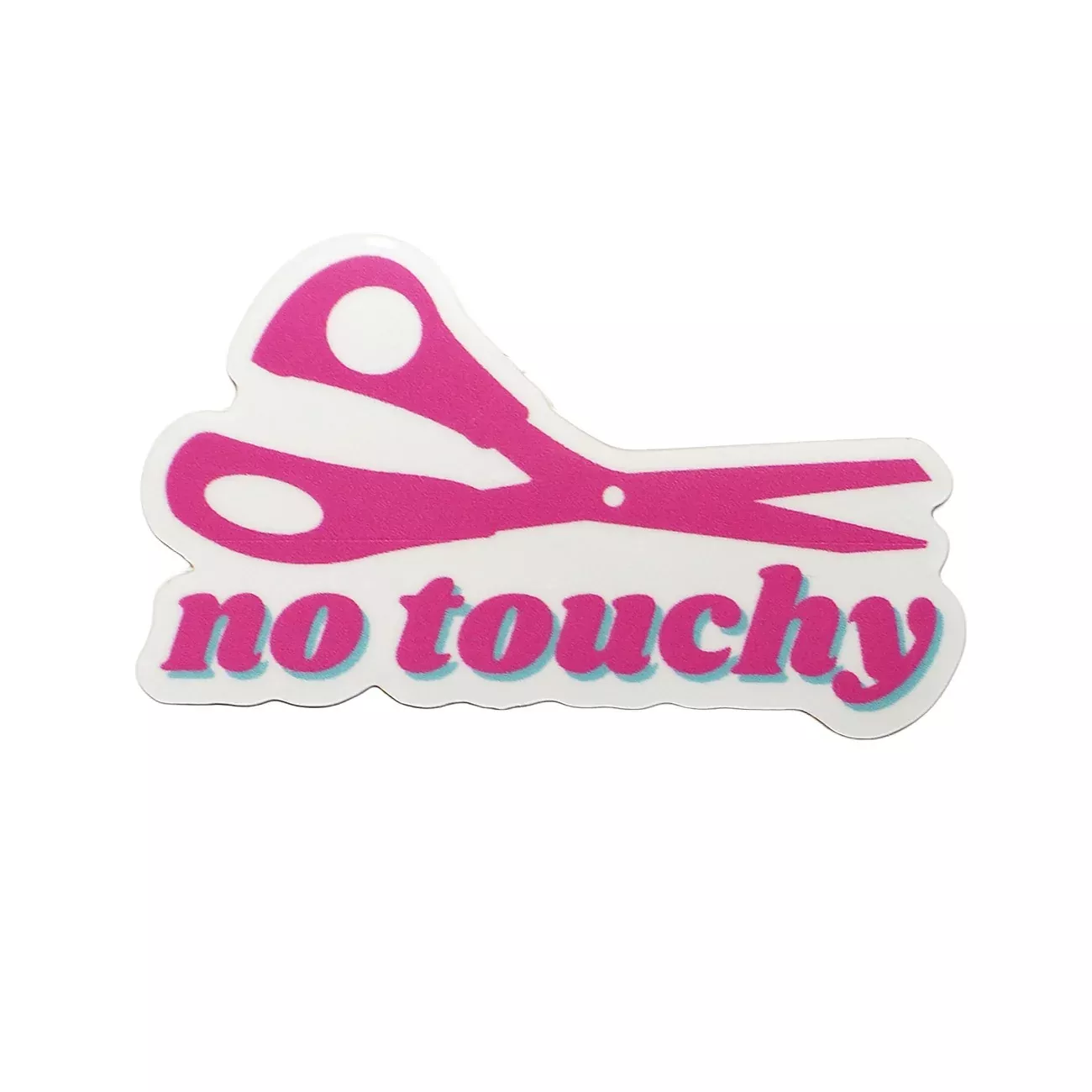 No Touchy Scissors Sticker 5pk