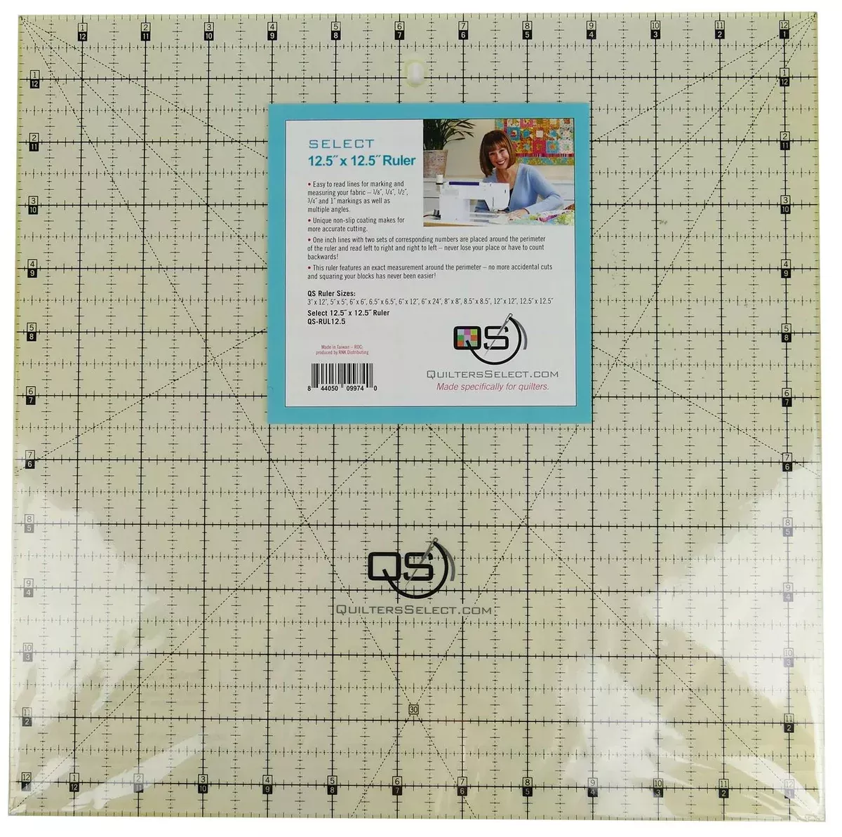 Non-Slip Ruler 12-1 /2in x 12-1 /2in