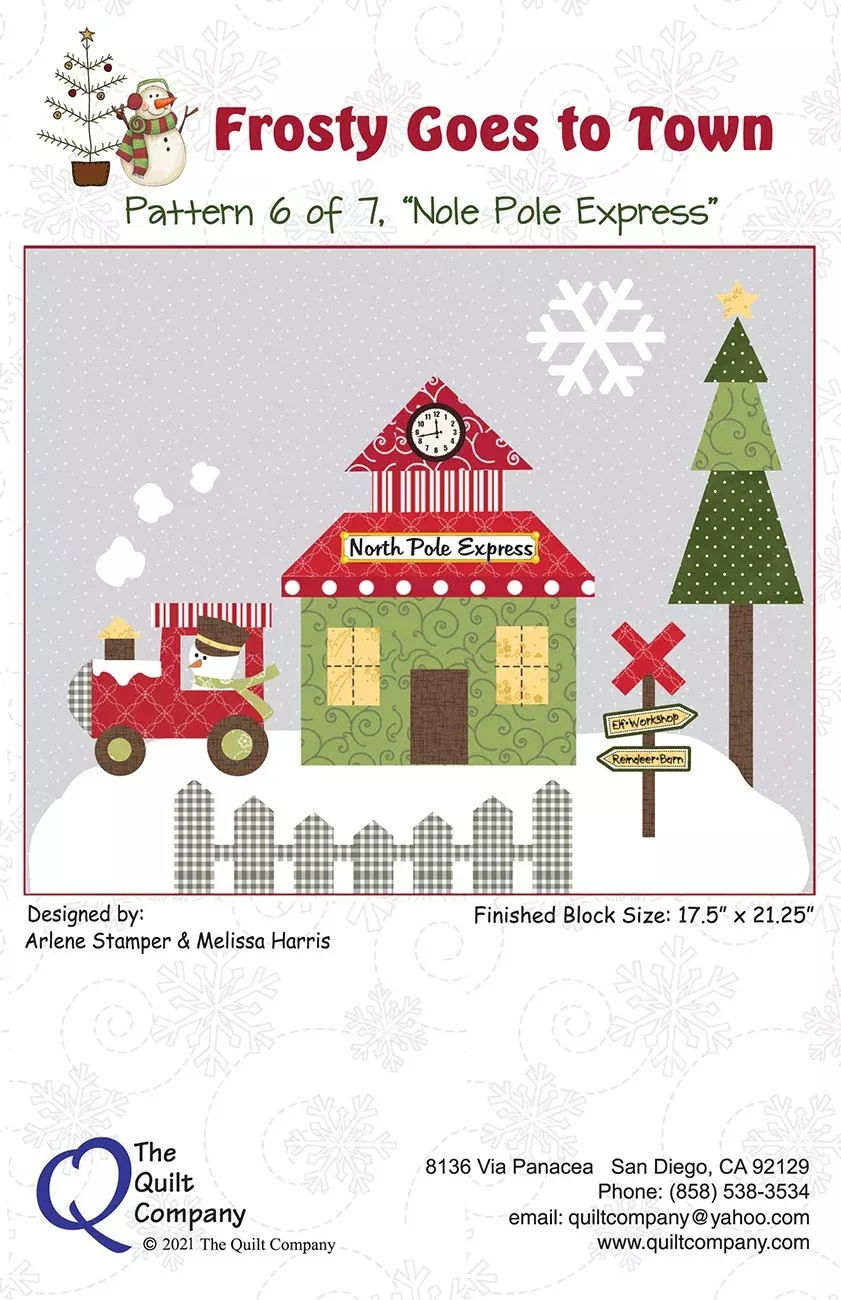 North Pole Express - Frosty Block of the Month Pattern 6
