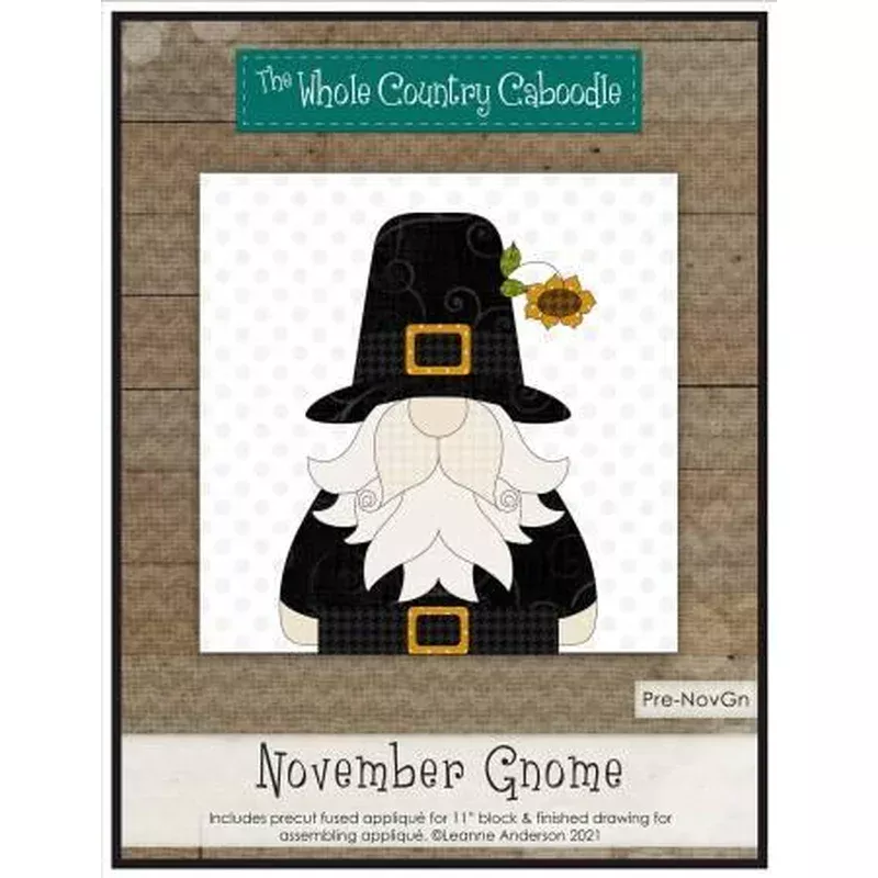 November Gnome Precut Fused Applique Pack