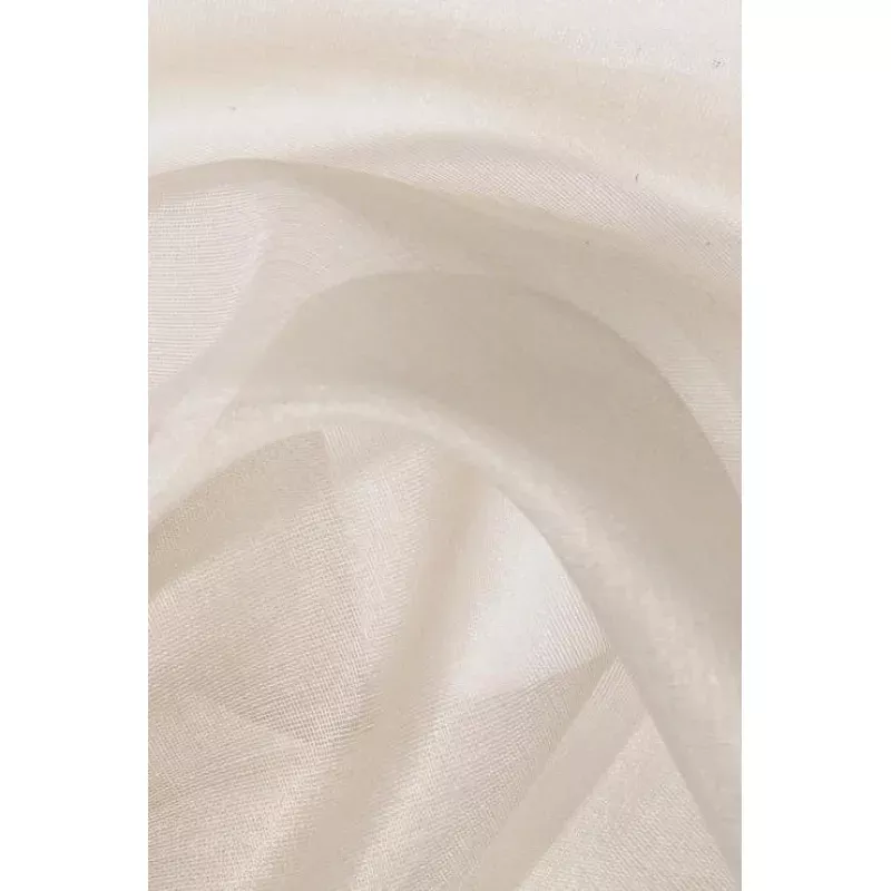 Oatmeal White Silk Organza Fabric