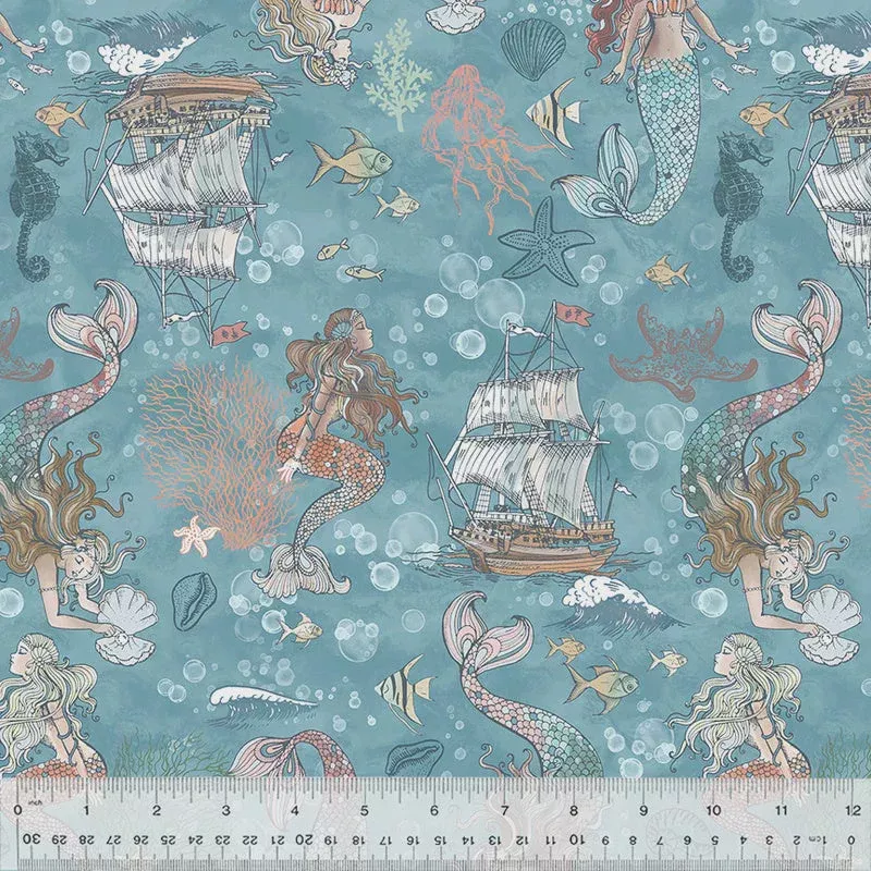 Ocean Song A Mermaid’s Tale, Ocean fabric