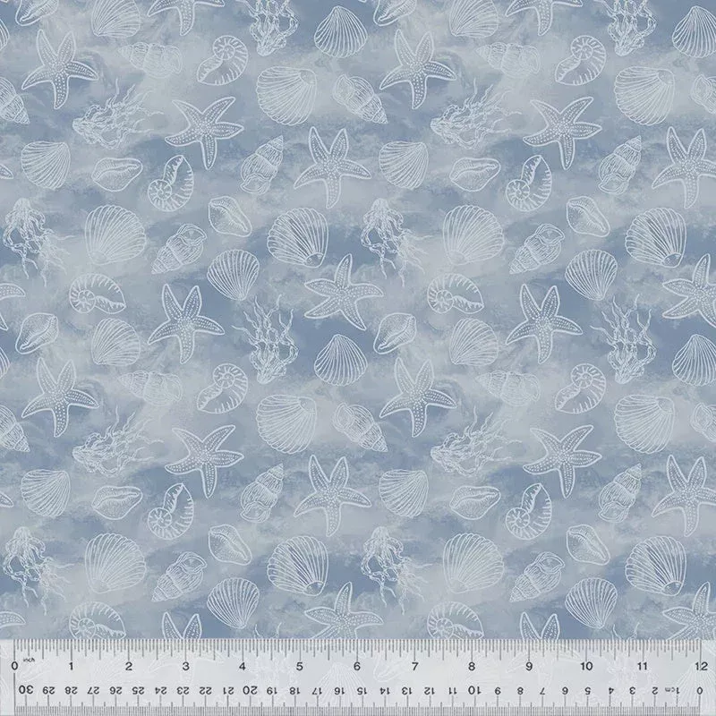 Ocean Song Shell Collection, Wave fabric
