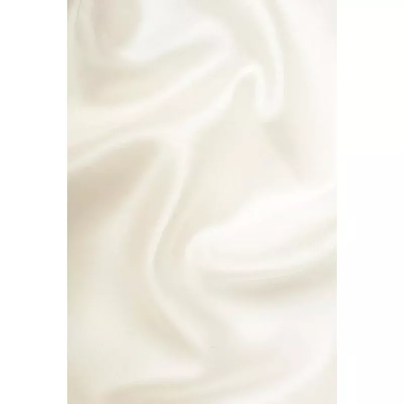 Off White Silk Charmeuse Wide