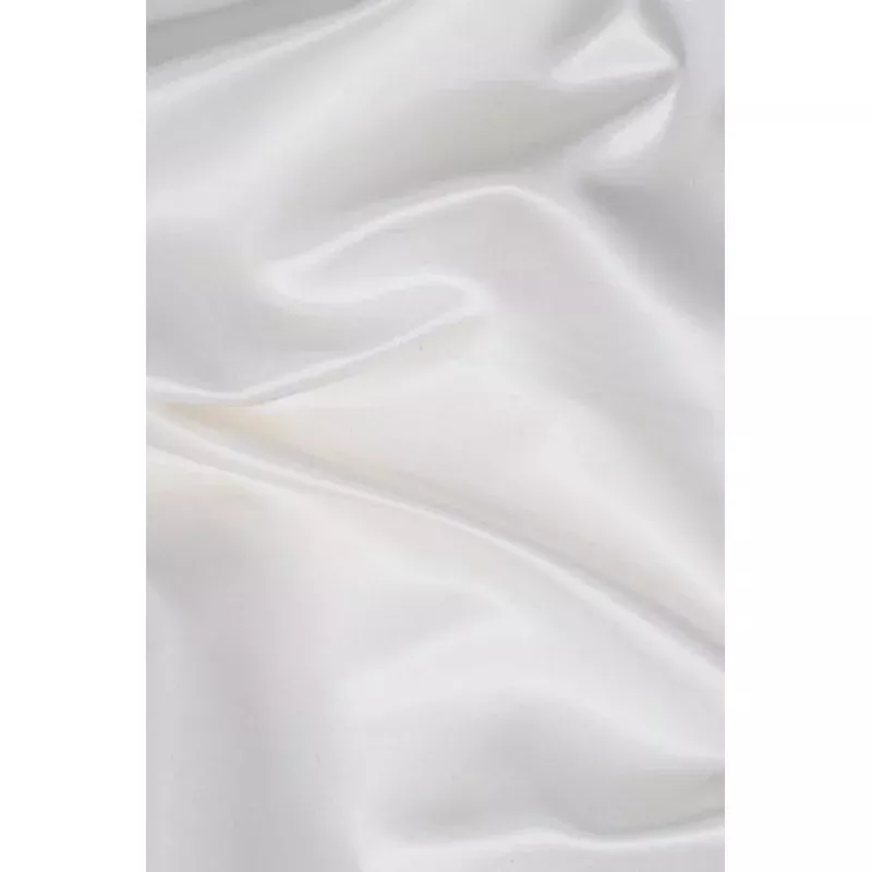 Off-White Silk Duchess Satin Fabric