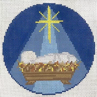 Officially Needlepoint – Baby in Manger