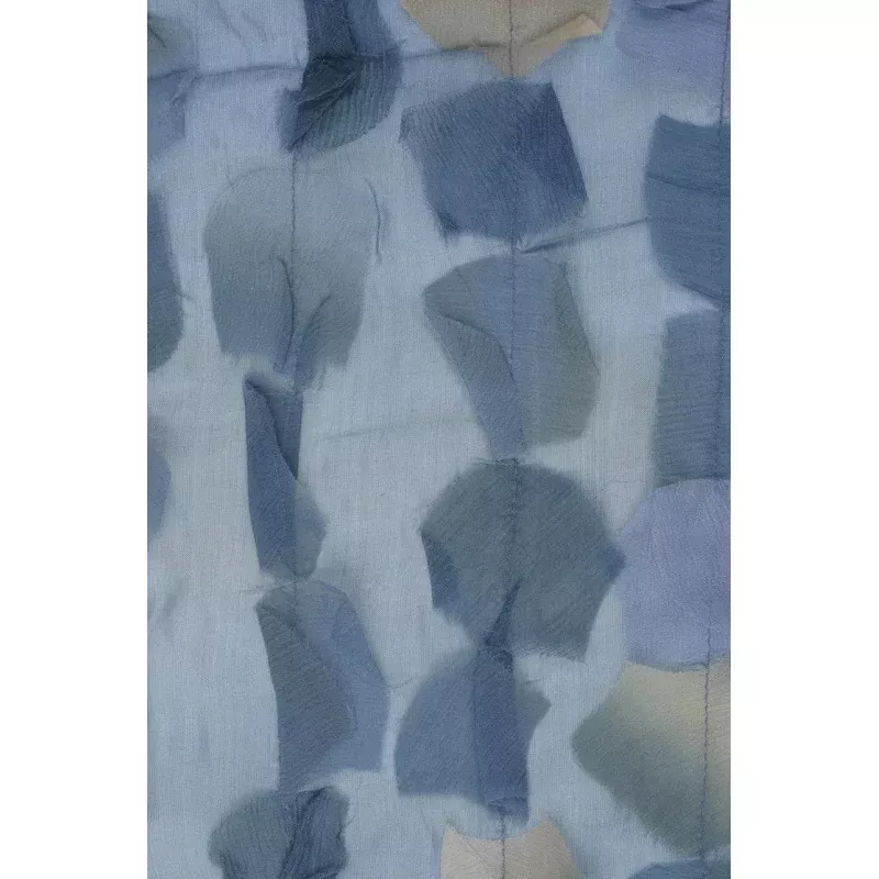 Oil Blue Silk Chiffon Petal 600 Fabric