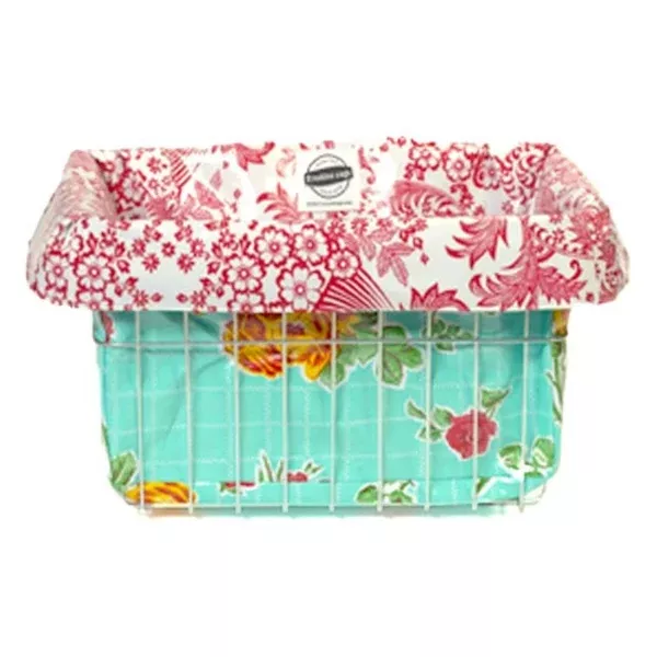 Oilcloth Bike Basket Liners