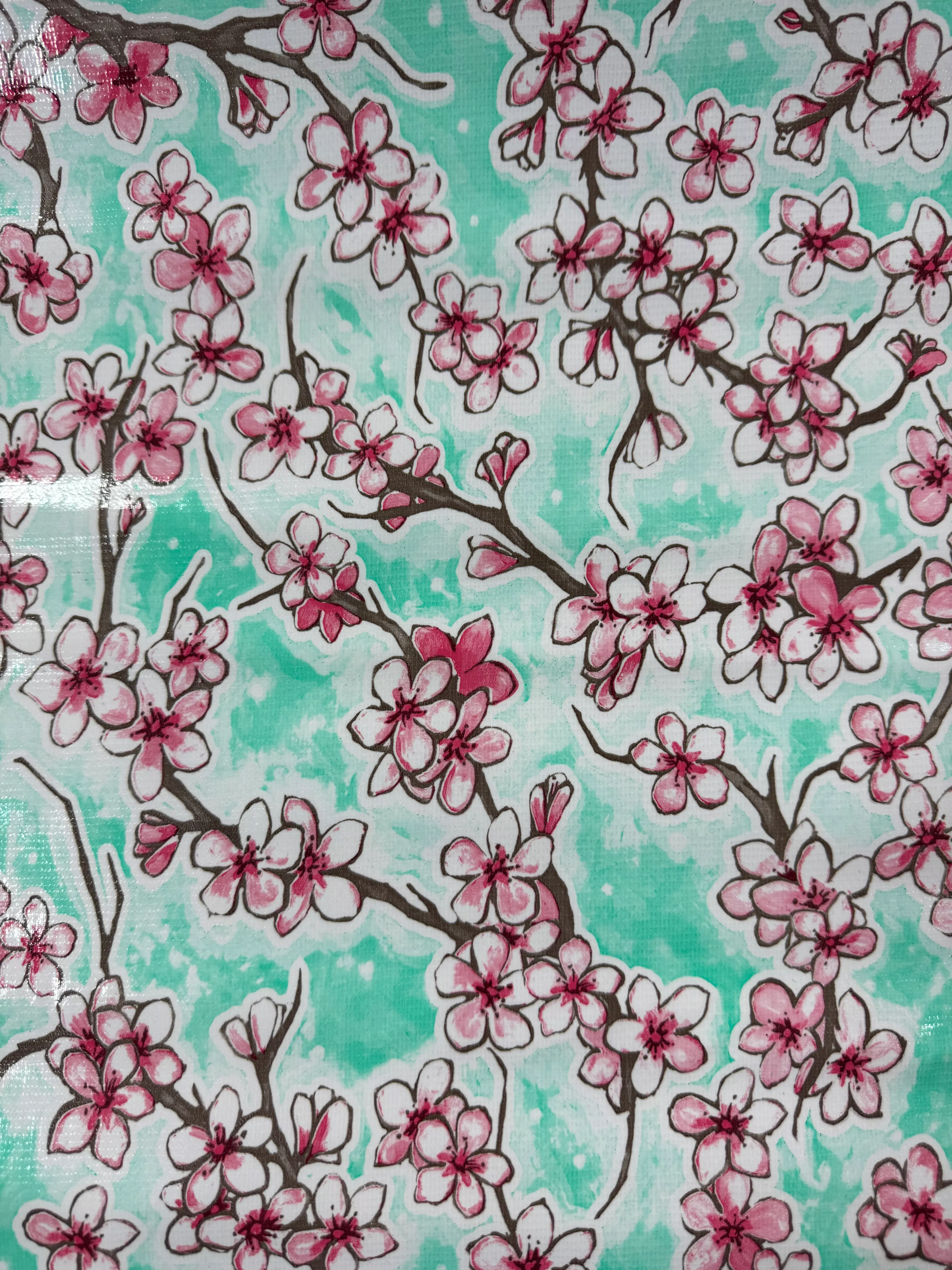 Oilcloth - Fuji - Seafoam