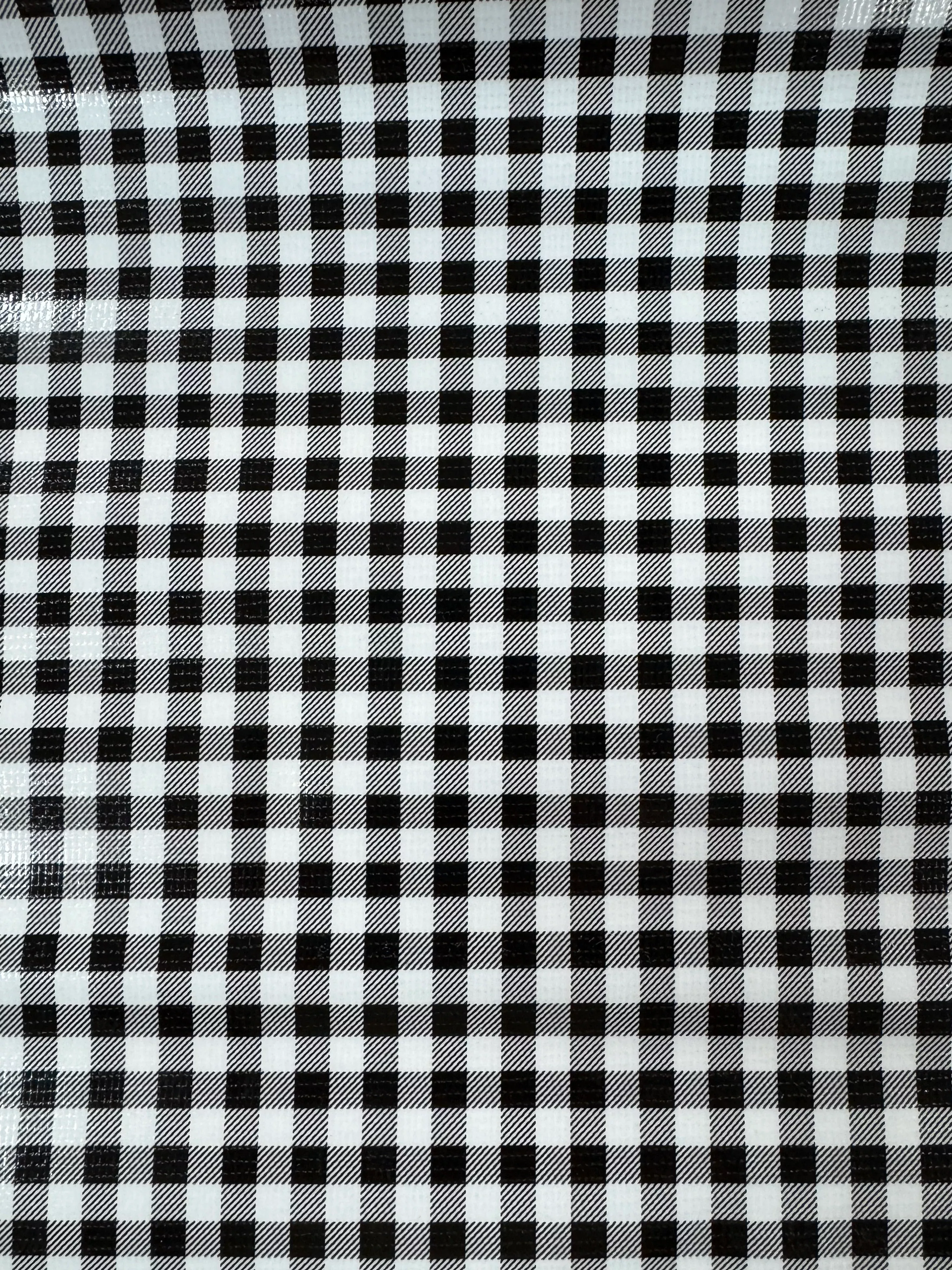 Oilcloth - Gingham - Black