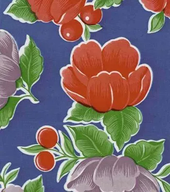 Oilcloth - Poppy Blue