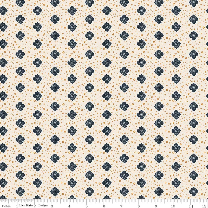 The Old Garden Cream Alexandre Yardage by Danelys Sidron for Riley Blake Designs