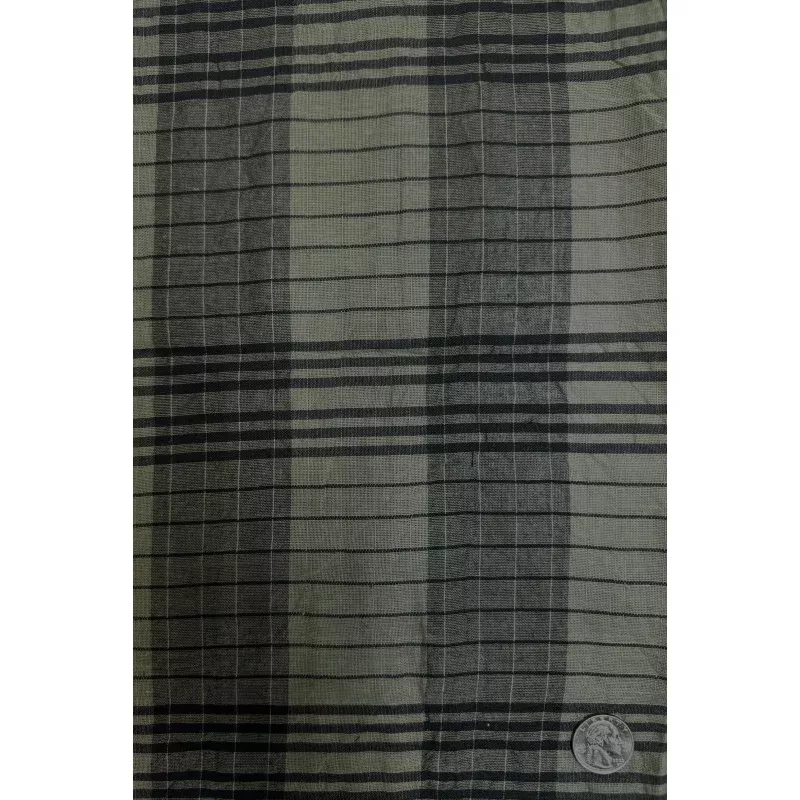 Olive Black Woven Cotton Novelty COT-063