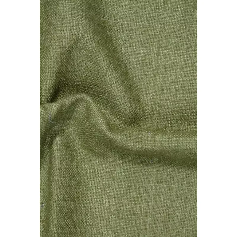 Olive Silk Linen (Matka) Fabric