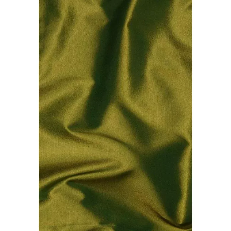 Olive Taffeta Silk Fabric