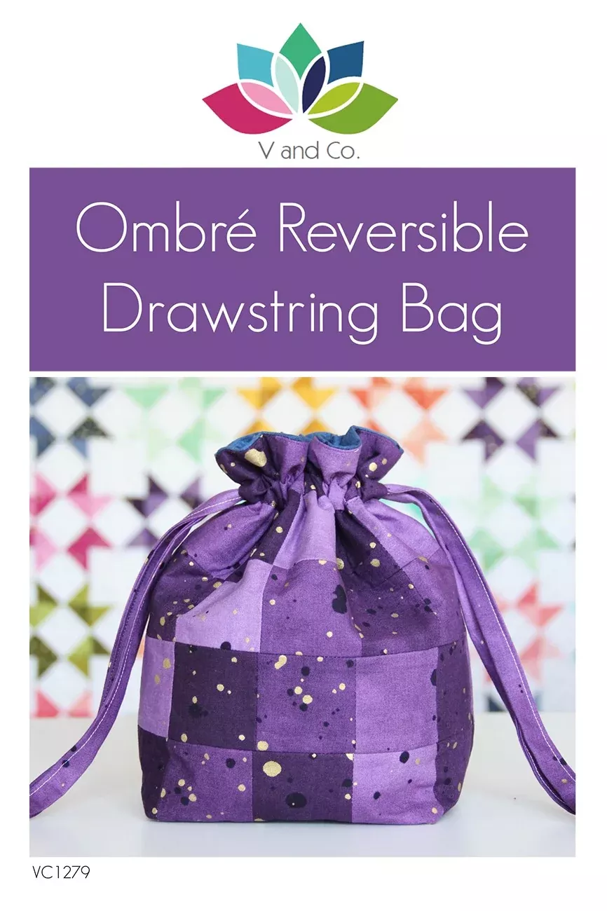 Ombre Reversible Drawstring Bag