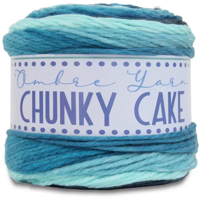 Ombre Yarn – Big Chunky Yarn Cake – Winter ForestThick Super Bulky #6