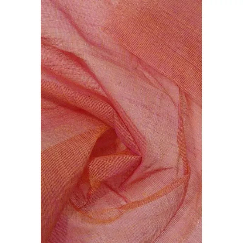 Orange Pink Cotton Voile Fabric