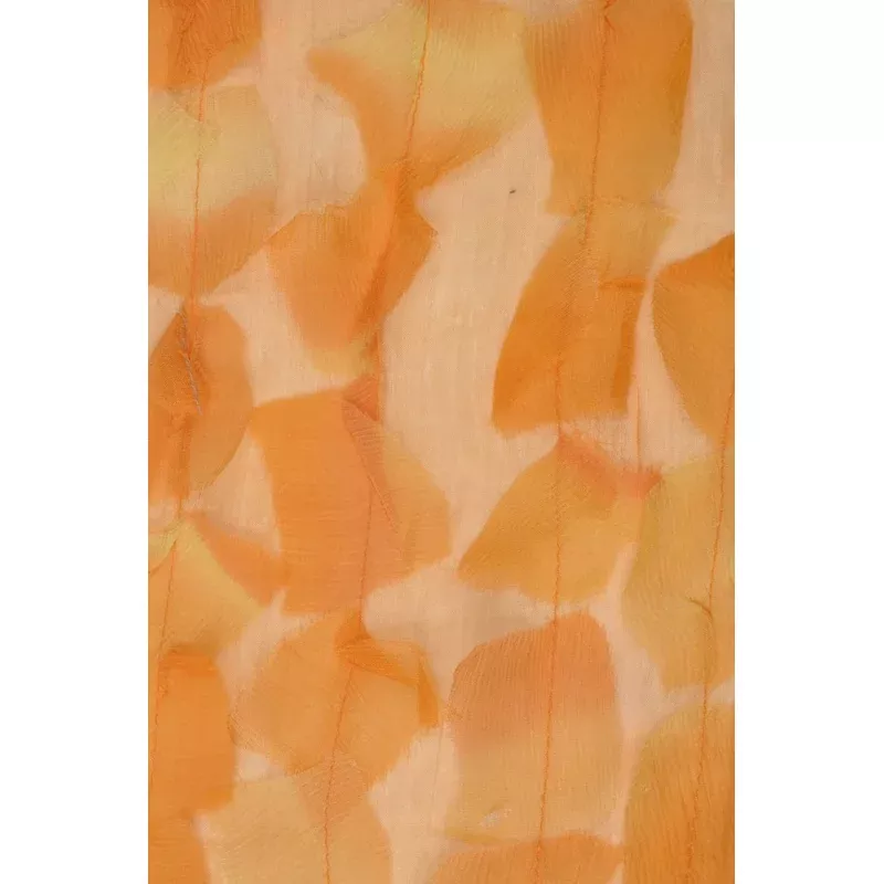 Orange Silk Chiffon Petal 600 Fabric