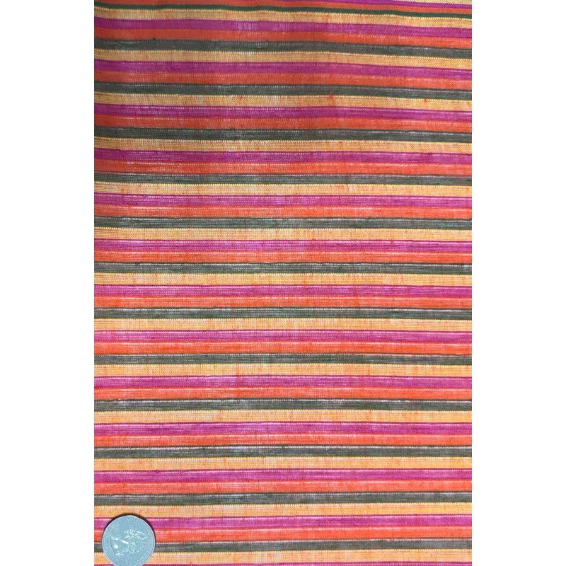 Orange Stripe Cotton Novelty COT-201