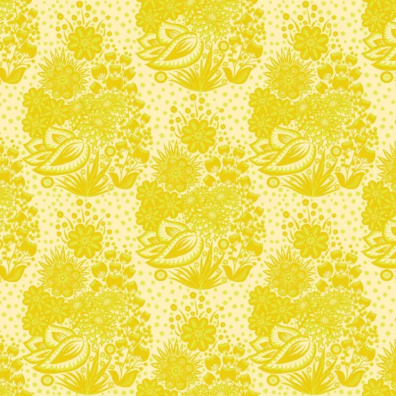 Overdressed | Anna Maria Textiles | Totem – Yellow