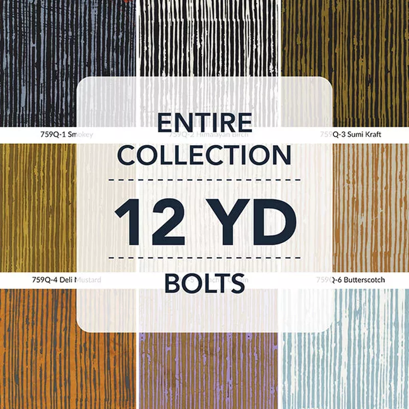 Overflow: Part 1 Marcia Derse 12YDOVERFLOW1-X Multi 12Yd Assortment Batik Cotton
