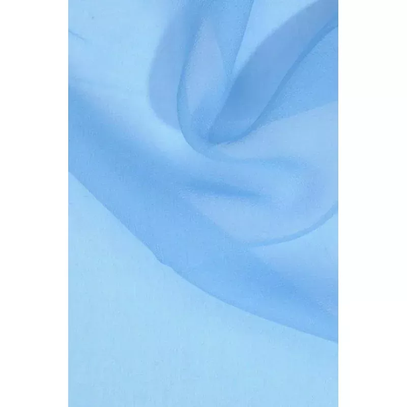 Pacific Blue Silk Georgette Fabric
