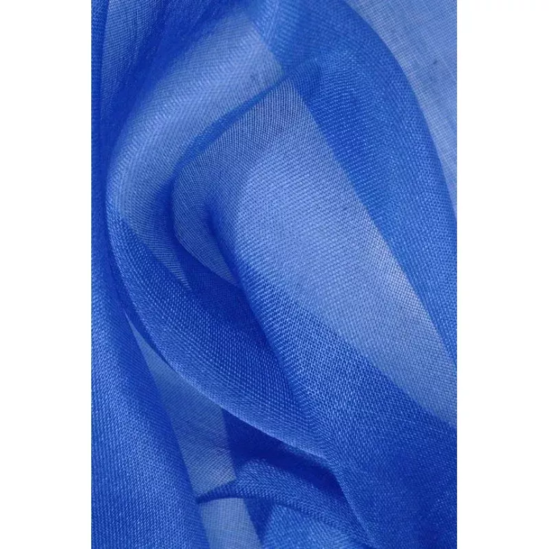 Pacific Blue Silk Organza Fabric