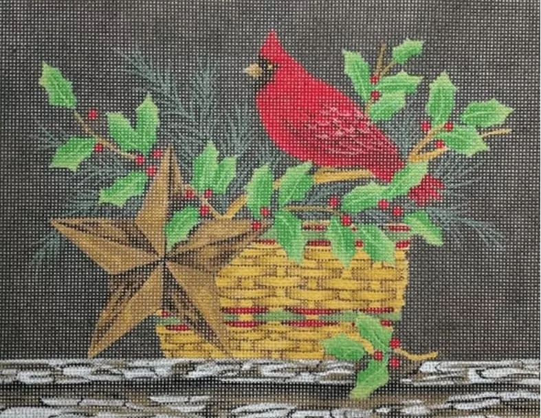 Painted Pony Designs – Cardinal & Holly Still Life