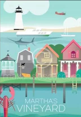 Painted Pony Designs – Martha’s Vineyard Travel Poster