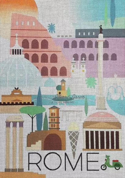 Painted Pony Designs – Rome Travel Poster