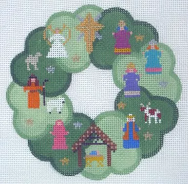 Painted Pony – Wreath, Nativity