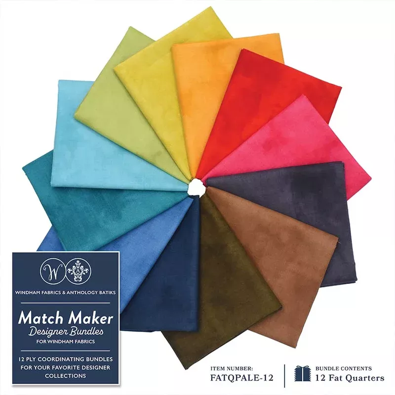 Palette Marcia Derse FATQPALE-12 Multi Fat Quarter Bundle Cotton