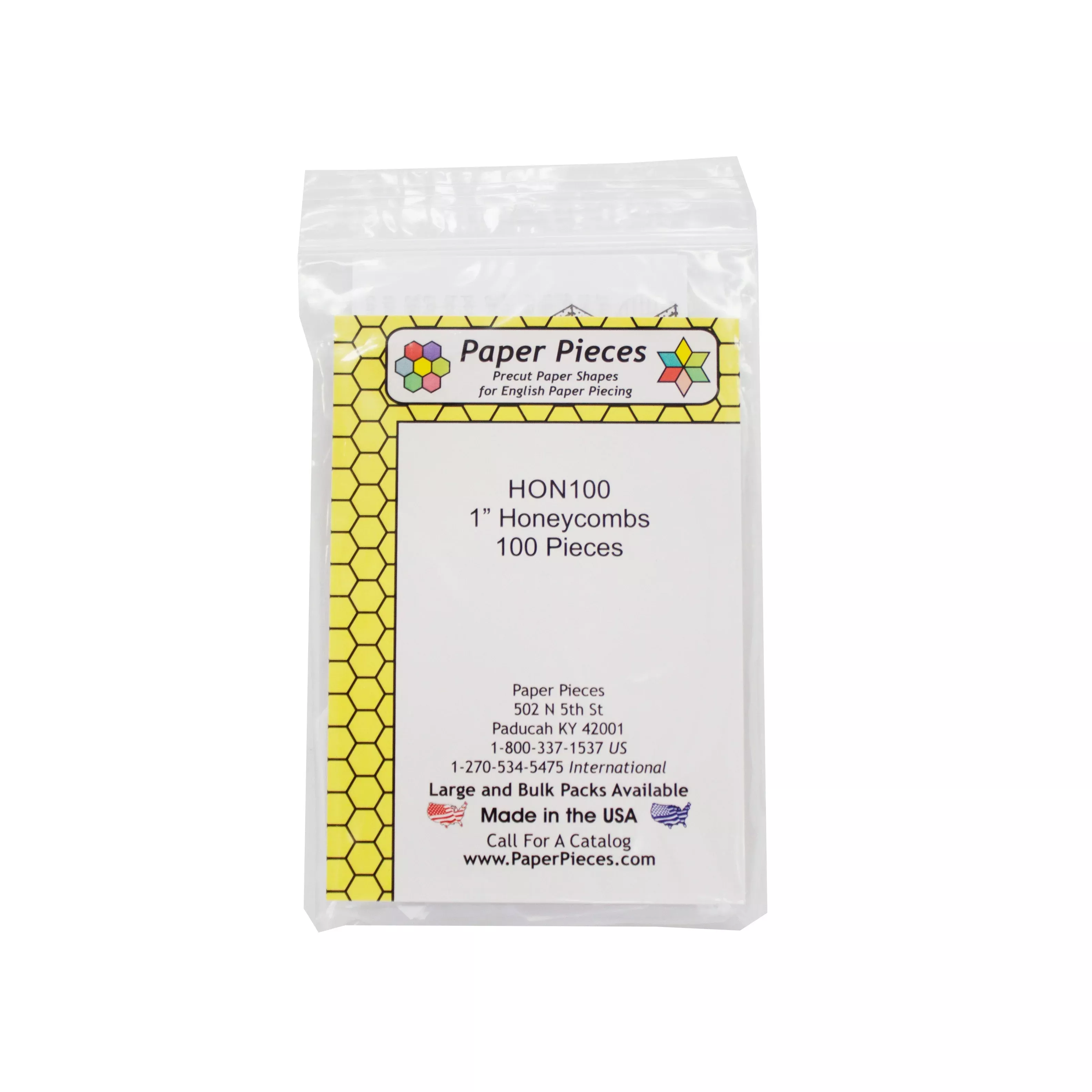 Paper Piece Honeycomb Pack 1in 100pc