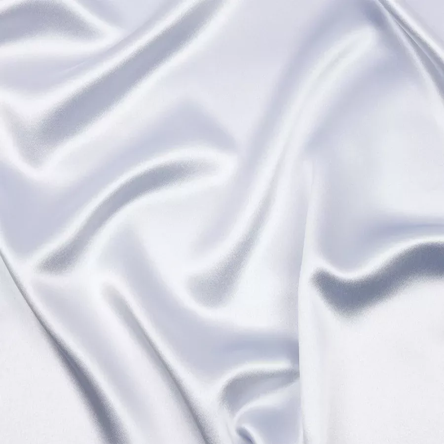 Pastel Blue Silk and Polyester Crepe Back Satin Fabric