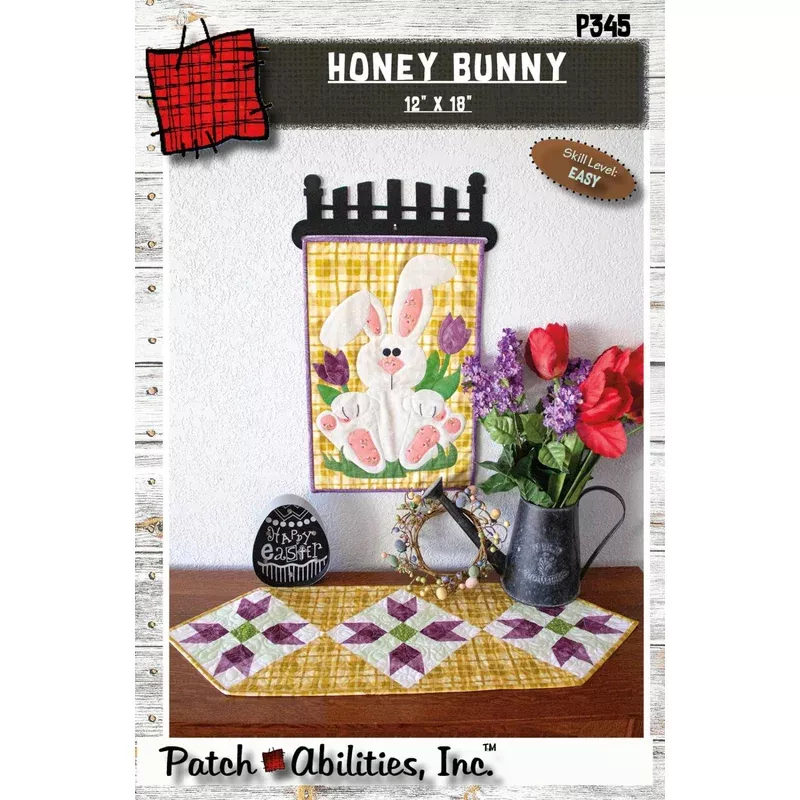 Patchabilities P345 Honey Bunny Pattern Only