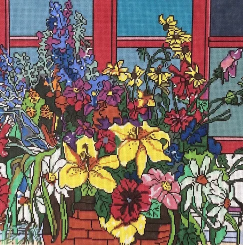 Patti Mann – Bouquet in Front of Window