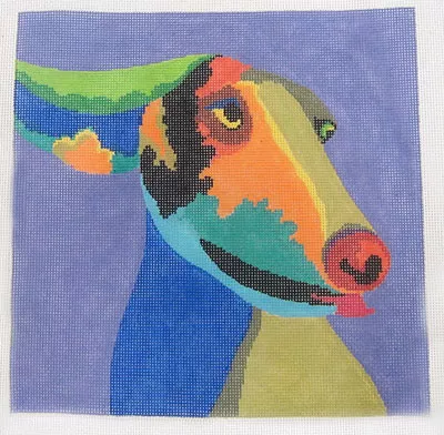 Patti Mann – Dog Flying on Lavender